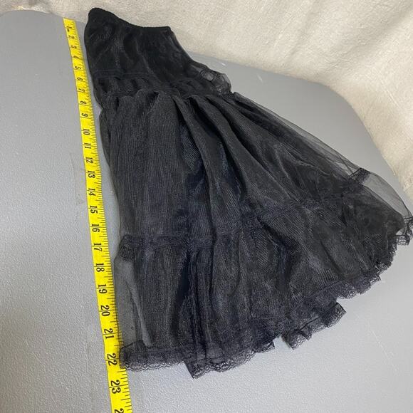 Widow Womens Sheer Mesh Midi Skirt Size M Goth Grunge Vampy Witchy Shadow Kiss - Picture 9 of 10